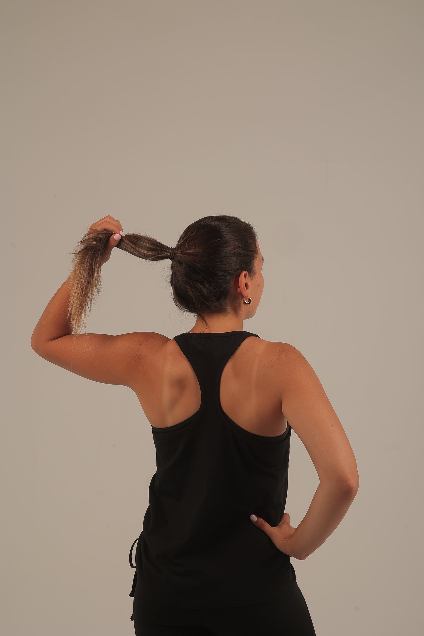 Black cut-shirt