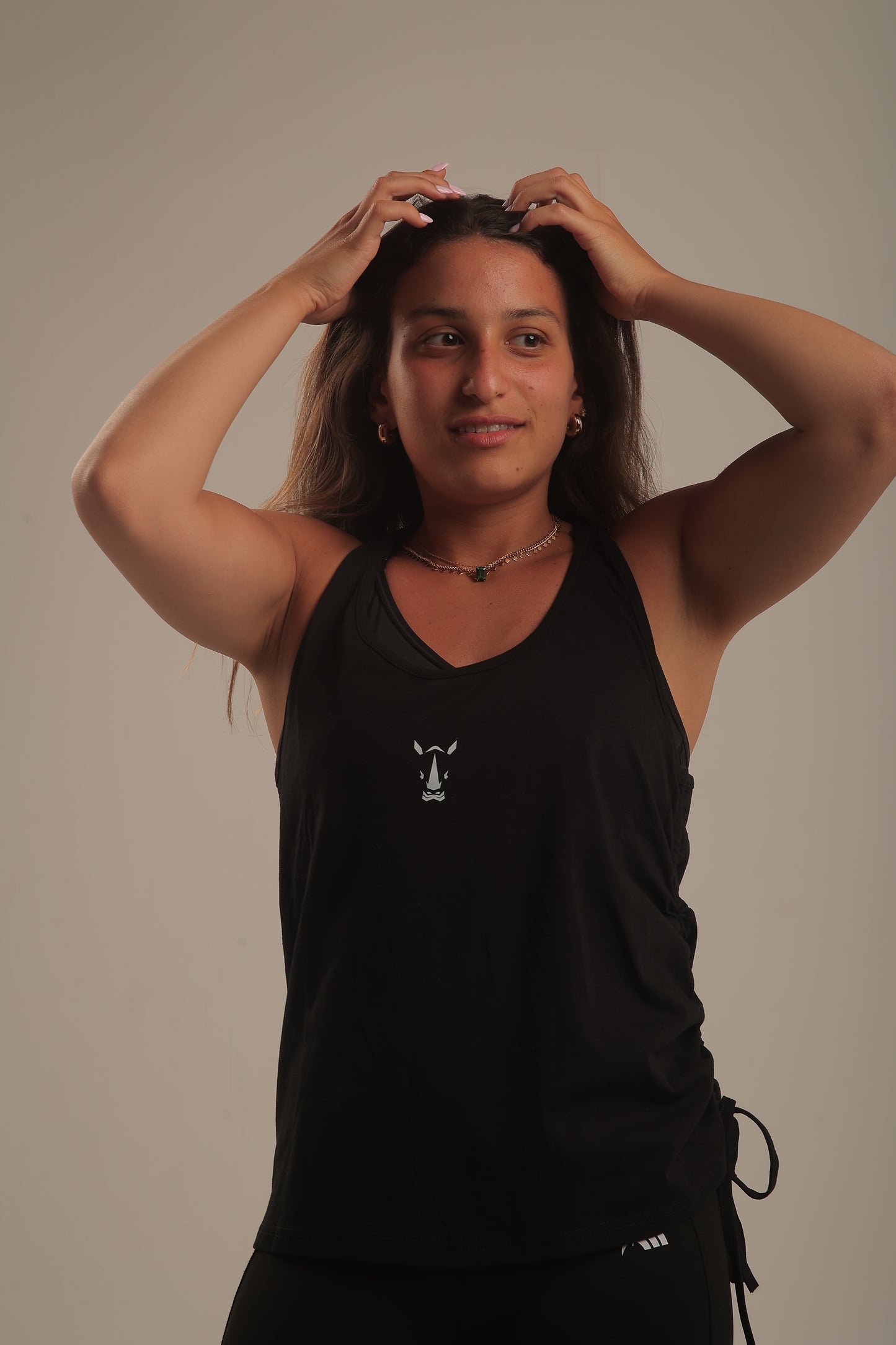 Black cut-shirt